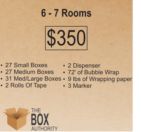 6 Rooms - 7 Rooms Moving Kit